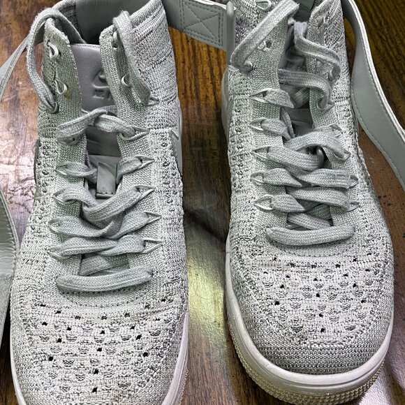 Nike Air Force 1 Ultra Flyknit Mid GS "Wolf Grey" - Picture 3 of 8